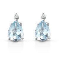 Boucles d'oreilles Kioto Femme in Or blanc Topazio OR9KT-1G